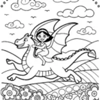 Jasmine’s Soaring Adventure Coloring Page