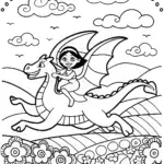 Jasmine’s Soaring Adventure Coloring Page