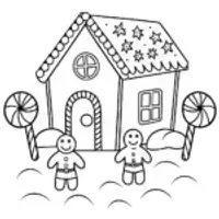 Gingerbread House Rescue Mission Coloring Page