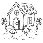 Gingerbread House Rescue Mission Coloring Page