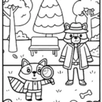 The Super Sleuth Squad Coloring Page