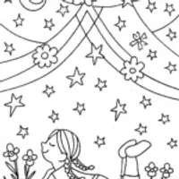 The Summer Stargazer Coloring Page