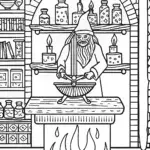The magical forge of glowing creations