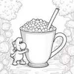 Yoshi in a candy jungle