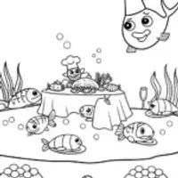Thanksgiving feast under the sea