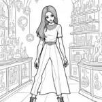 Wednesday Addams in the alchemist’s forge
