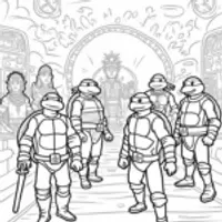 Teenage Mutant Ninja Turtles pizza adventure