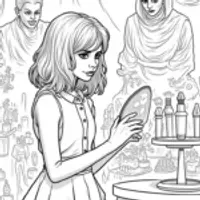 Wednesday Addams in a haunted studio