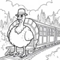 Turkey on a time-traveling train