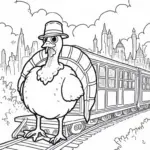 Turkey on a time-traveling train