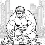 Hulk protecting urban wildlife