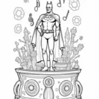 Batman in a magical music box