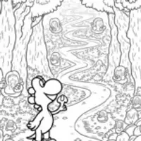 Yoshi in a magical labyrinth