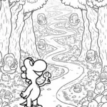 Yoshi in a magical labyrinth