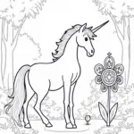 Unicorn discovering a time machine