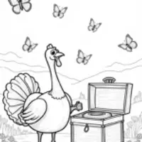 Turkey discovering a music box