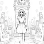 Wednesday Addams in the enchanted crypt