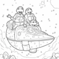 Teenage Mutant Ninja Turtles in space