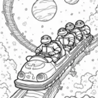 Teenage Mutant Ninja Turtles rollercoaster