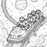 Teenage Mutant Ninja Turtles rollercoaster