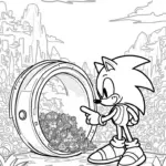 Super Sonic exploring a time capsule