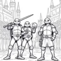 TMNT in a medieval tournament