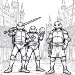 TMNT in a medieval tournament