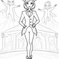 Wednesday Addams at the circus