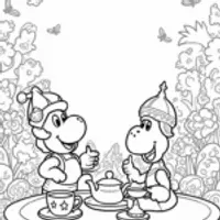 Yoshi’s tea party with friends