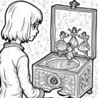 Wednesday Addams in a music box