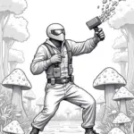 Venom’s playful paintball match