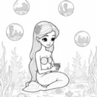 Mermaid sculpting in a bubble workshop