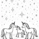 Unicorns creating constellations