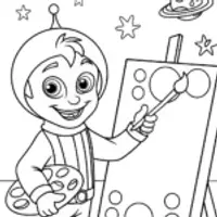 Super Sonic painting in space