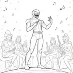 Venom conducting a cosmic symphony
