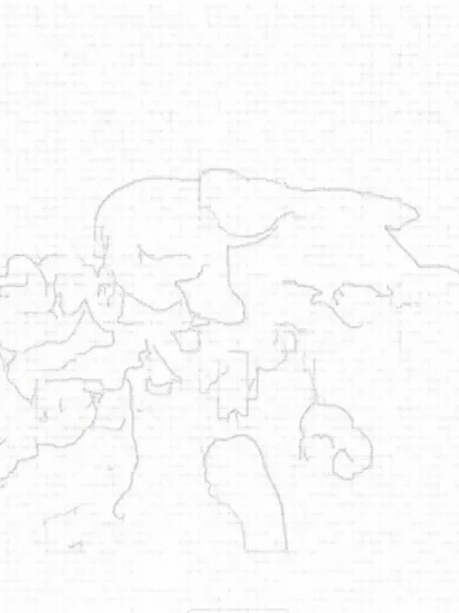 A coloring page of Super Sonic racing in space