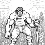 Hulk gardening in a cosmic garden