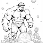 Hulk sculpting an asteroid