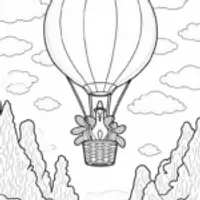 Turkey on a hot air balloon
