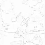 Unicorns painting the sky