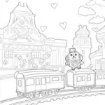 Heart-shaped train station
