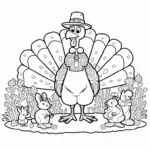 Turkey in a whimsical garden