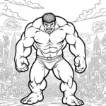 Hulk in comic book adventure