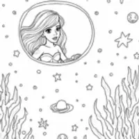 Little mermaid in a starship