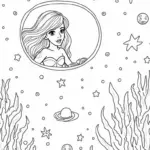 Little mermaid in a starship