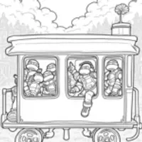 Teenage Mutant Ninja Turtles train adventure