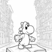 Yoshi’s library adventure