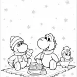 Yoshi’s snowy picnic