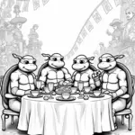 TMNT at a tea party