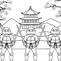 Ninja Turtles samurai duel